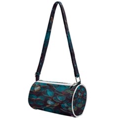 Realeafs Pattern Mini Cylinder Bag by Sparkle