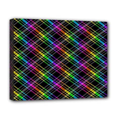 Rainbow Sparks Deluxe Canvas 20  X 16  (stretched) by Sparkle