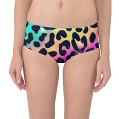 Animal Print Mid-waist Bikini Bottoms