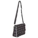 Moth pattern Shoulder Bag with Back Zipper View1