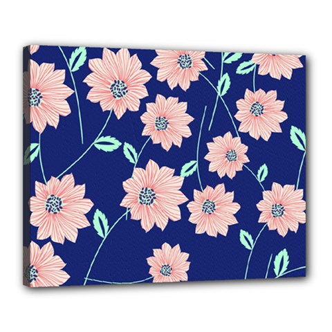 Floral Canvas 20  X 16  (stretched) by Sobalvarro