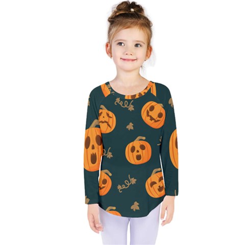 Halloween Kids  Long Sleeve Tee by Sobalvarro