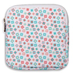 Aqua Coral Mini Square Pouch by CuteKingdom