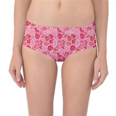 Roses Mid-waist Bikini Bottoms