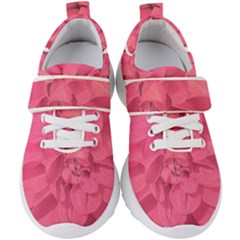 Beauty Pink Rose Detail Photo Kids  Velcro Strap Shoes by dflcprintsclothing