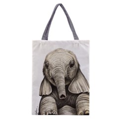 Baby Elephant Classic Tote Bag by ArtByThree