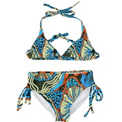 20190504 135417 Botanica Yellow Blue (2) Large Kids  Classic Bikini Set