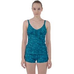 Aqua Folio Tie Front Two Piece Tankini by GiancarloCesari