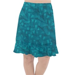 Aqua Folio Fishtail Chiffon Skirt by GiancarloCesari