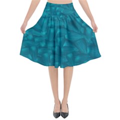 Aqua Folio Flared Midi Skirt by GiancarloCesari