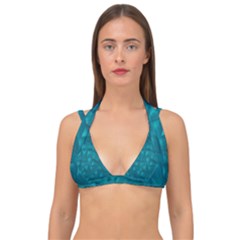 Aqua Folio Double Strap Halter Bikini Top by GiancarloCesari