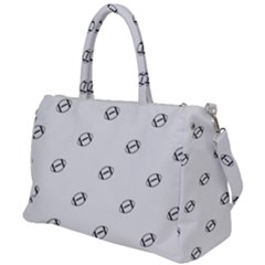 American Football Ball Motif Print Pattern Duffel Travel Bag by dflcprintsclothing