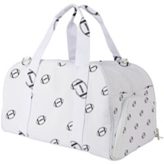 American Football Ball Motif Print Pattern Burner Gym Duffel Bag by dflcprintsclothing