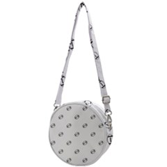 American Football Ball Motif Print Pattern Crossbody Circle Bag by dflcprintsclothing