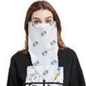 American Football Ball Motif Print Pattern Face Covering Bandana (Triangle) View1