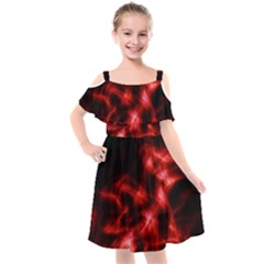 Taffy Kids  Cut Out Shoulders Chiffon Dress by MRNStudios