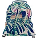 Monstera leaf Rounded Multi Pocket Backpack View3