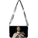 Virgin Mary Sculpture Dark Scene Double Gusset Crossbody Bag View1