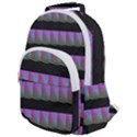 Digital Illusion Rounded Multi Pocket Backpack View1