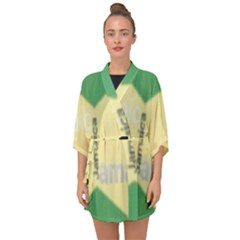 Jamaica, Jamaica  Half Sleeve Chiffon Kimono by Janetaudreywilson