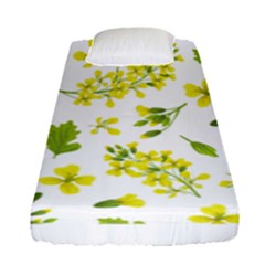 Yellow Flowers Fitted Sheet (single Size)