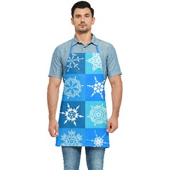 Snowflakes Kitchen Apron by Sobalvarro