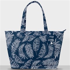 Blue Leaves Back Pocket Shoulder Bag  by goljakoff