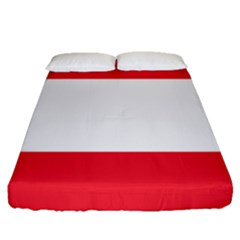 Flag Of Austria Fitted Sheet (queen Size) by FlagGallery