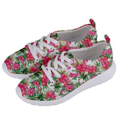 Pink Flowers Women s Lightweight Sports Shoes by goljakoff