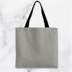 Silver Cloud Grey & Black - Zipper Grocery Tote Bag by FashionLane