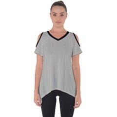 Silver Cloud Grey & Black - Cut Out Side Drop Tee by FashionLane