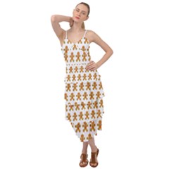 Gingerbread Men Layered Bottom Dress by Mariart