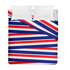 Patriotic Ribbons Duvet Cover Double Side (full/ Double Size)