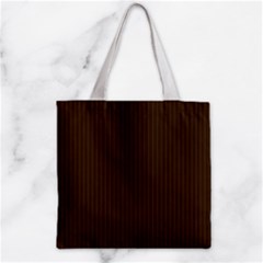 Brunette Brown & White -  Zipper Grocery Tote Bag by FashionLane