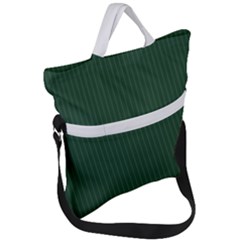 Eden Green & White - Fold Over Handle Tote Bag by FashionLane