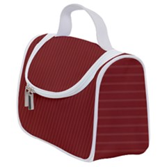 Berry Red & White - Satchel Handbag by FashionLane