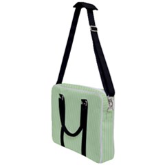 Tea Green & Black - Cross Body Office Bag by FashionLane