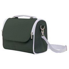 Kombu Green & White - Satchel Shoulder Bag by FashionLane