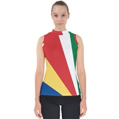 Seychelles-flag12 Mock Neck Shell Top