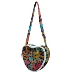 Mosaic Pieces                                                Heart Shoulder Bag by LalyLauraFLM