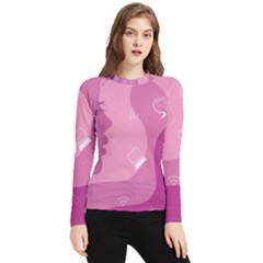 Online Woman Beauty Purple Women s Long Sleeve Rash Guard