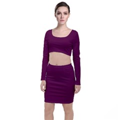 Boysenberry Purple - Top And Skirt Sets by FashionLane