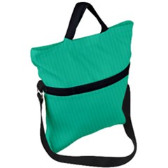 Caribbean Green - Fold Over Handle Tote Bag by FashionLane