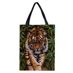 Tiger On The Prowl Classic Tote Bag by ArtByThree