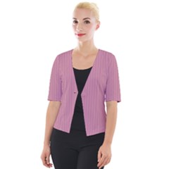 Cashmere Rose - Cropped Button Cardigan by FashionLane