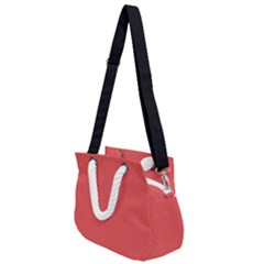 Valentine Red - Rope Handles Shoulder Strap Bag by FashionLane