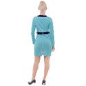 Tiffany Blue - Button Long Sleeve Dress View2