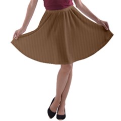 Brown Bear - A-line Skater Skirt by FashionLane