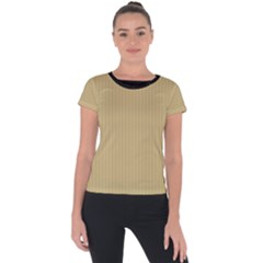 Rich Gold - Short Sleeve Sports Top  by FashionLane