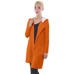 Just Orange - Hooded Pocket Cardigan by FashionLane